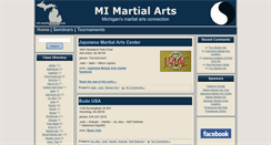 Desktop Screenshot of mi-martialarts.com